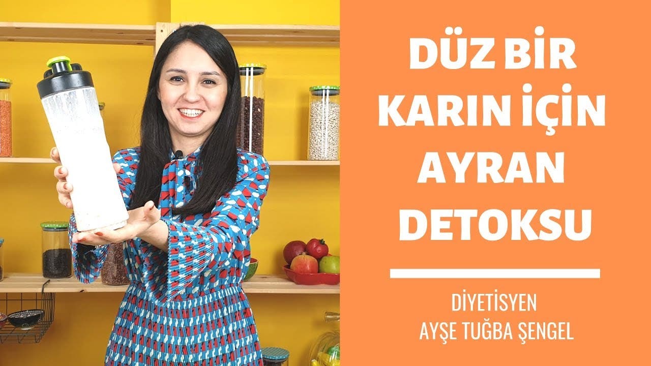 Düz bir karın için ayran detoksu