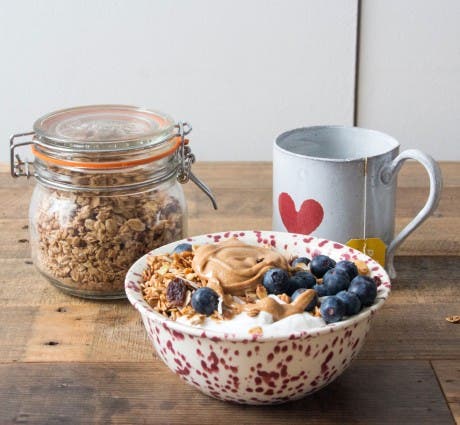 Portakallı, Hindistan cevizli, vanilyalı kıtır granola