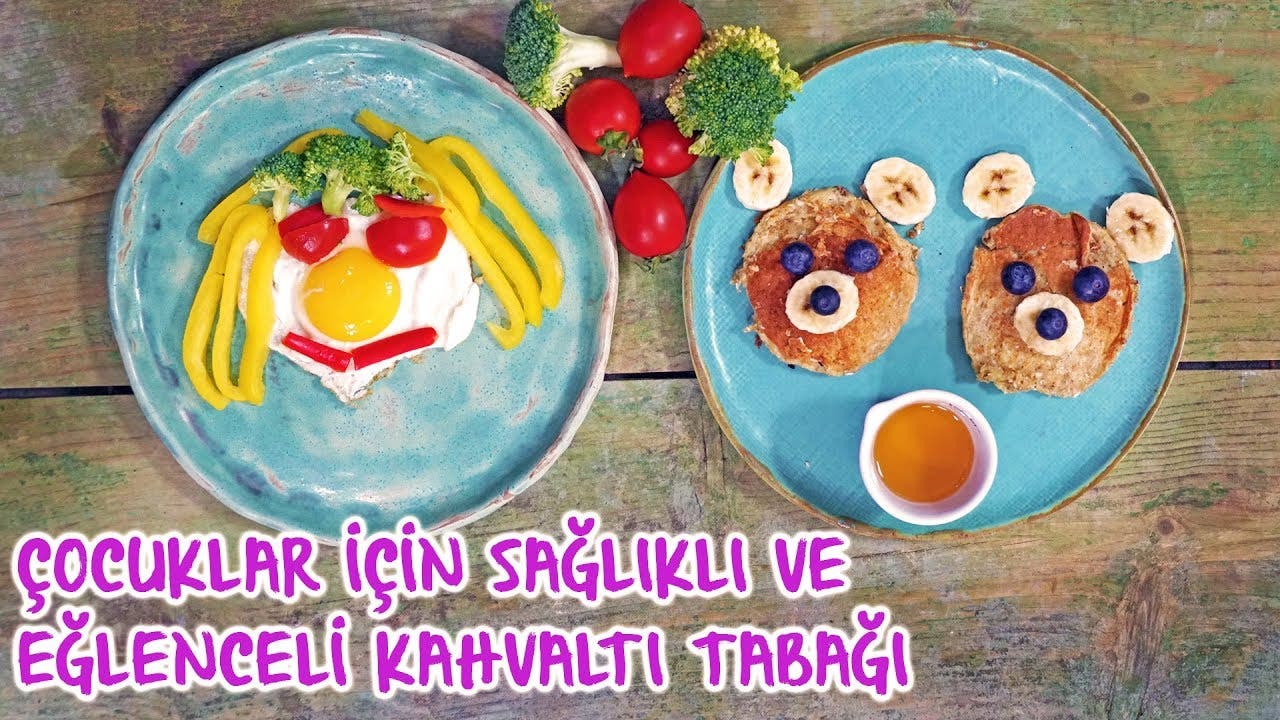 Çocuklar için sağlıklı ve eğlenceli kahvaltı tabağı tarifi