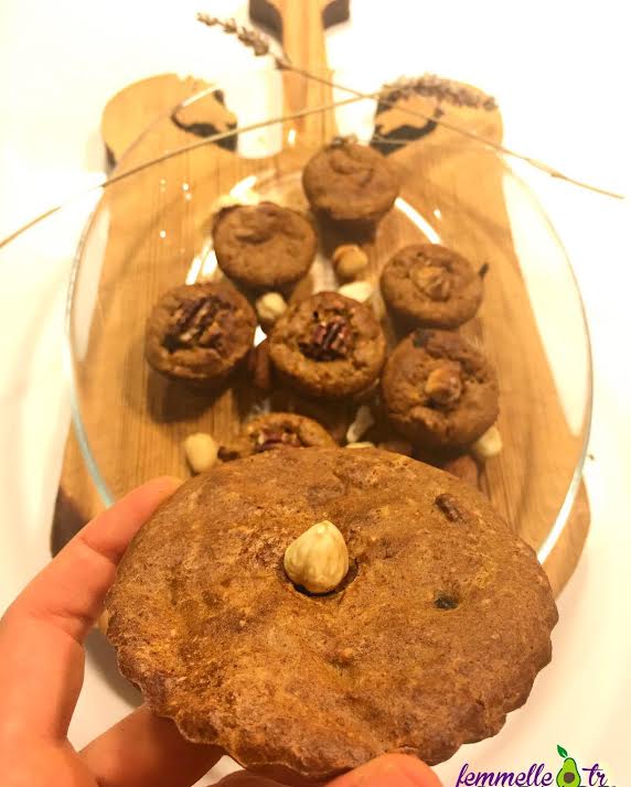 Balkabaklı ve hurmalı fit muffin tarifi